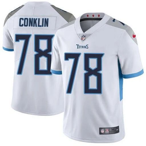 Men Tennessee Titans #78 Jack Conklin Nike Light Blue Vapor Limited NFL Jersey->tennessee titans->NFL Jersey